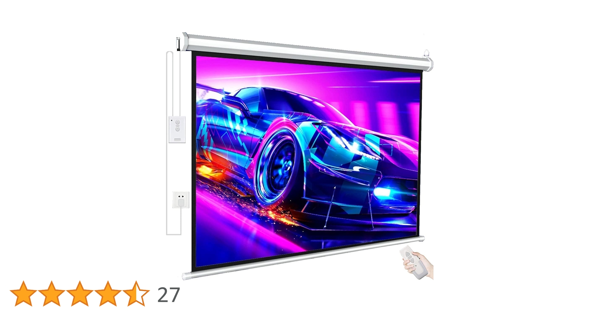 NIERBO 100インチ プロジェクタースクリーン 4K 4:3 NIERBO Projector Screen with Stand 100 inch Movie Projection